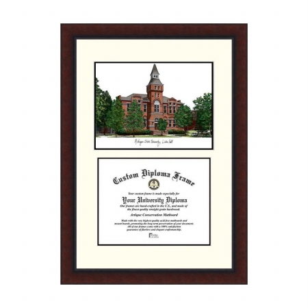 Campusimages Michigan State Spartan University Legacy Scholar Diploma Frame