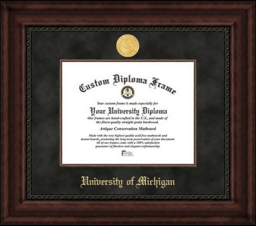 Campusimages University of Michigan Executive Diploma Frame