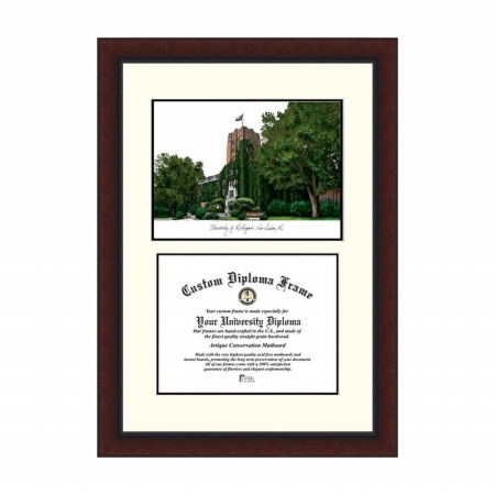 Campusimages  Michigan Wolverines Legacy Scholar Diploma Frame