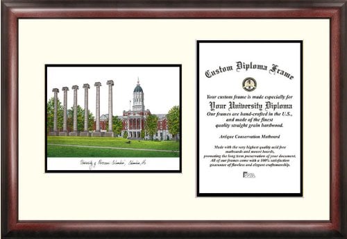 Campusimages University of Missouri Legacy Scholar Diploma Frame