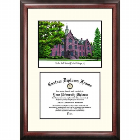 Campusimages NJ997LV Seton Hall Legacy Scholar Diploma Frame