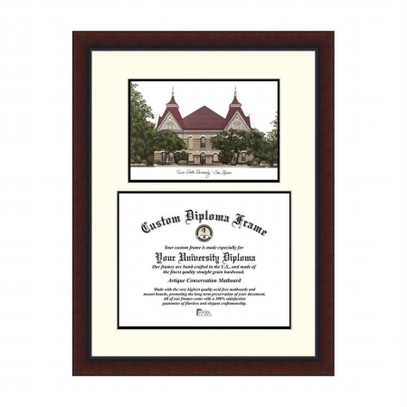 Campusimages Texas State San Marcos Legacy Scholar Diploma Frame