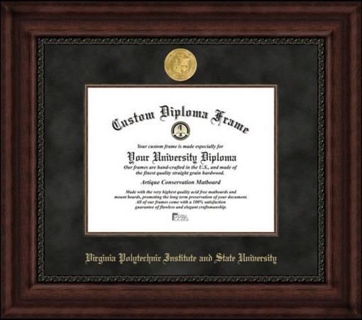 Campusimages VA999EXM Virginia Tech University Executive Diploma Frame
