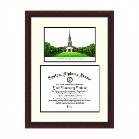 Campusimages NC991LV Wake Forest University Legacy Scholar Diploma Frame
