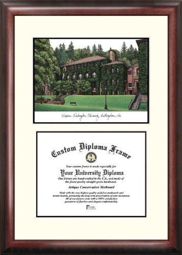 Campusimages WA997LV Western Washington University Legacy Scholar Diploma Frame