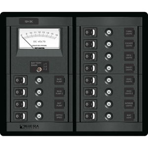Picture of Blue Sea Systems 1464 12 Position Switch CLB Meter Square