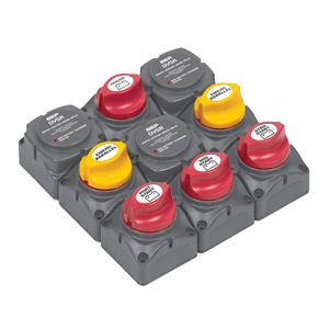 Picture of BEP Marine 719-140A-DVSR Battery Distribution Cluster Triple Outboard Engine with Four Battery Banks