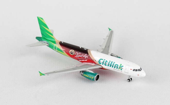Phoenix Diecast 1-400 PH1429 1-400 Citilink A320-200 Kapal API REG No. PK-GLC