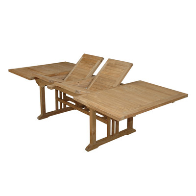 Picture of Anderson Teak TBX-126RD Sahara 126 in. Rectangular Double Extension Table