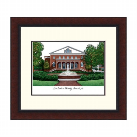 East Carolina Legacy Alumnus Framed Lithograph