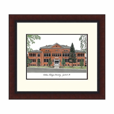 Eastern Michigan University Legacy Alumnus Framed Lithograph