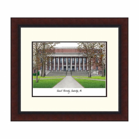 Harvard University Legacy Alumnus Framed Lithograph