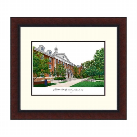 Campusimages IL966LR Illinois State Legacy Alumnus Framed Lithograph