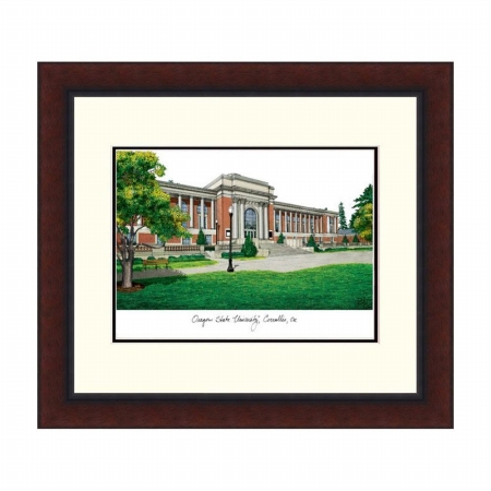 Campusimages OR996LR Oregon State University Legacy Alumnus Framed Lithograph