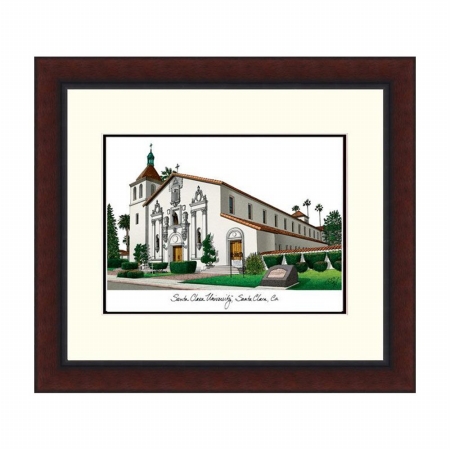 Santa Clara University Legacy Alumnus Framed Lithograph