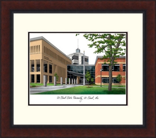 Campusimages MN998LR St Cloud State Legacy Alumnus Framed Lithograph