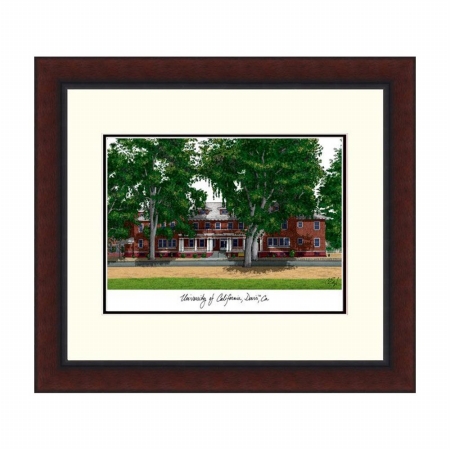 Campusimages CA942LR University of California Davis Legacy Alumnus Framed Lithograph