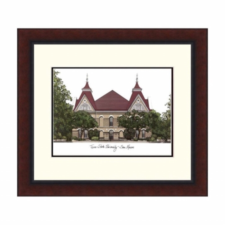 Texas State San Marcos Legacy Alumnus Framed Lithograph