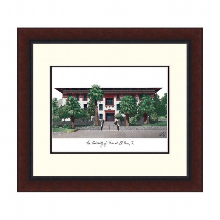 University of Texas El Paso Legacy Alumnus Framed Lithograph