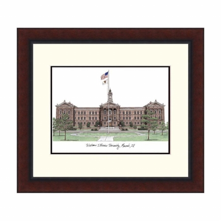 Campusimages  Western Illinois University Legacy Alumnus Framed Lithograph