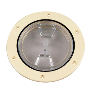 Clear Center Screw - Out Deck Plate, Beige
