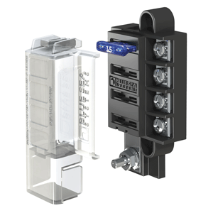 s  ST Blade Compact Fuse Blocks, 4 Circuits with Cover