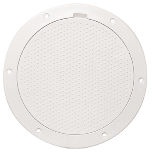 Non - Skid Pry - Out Deck Plate, White