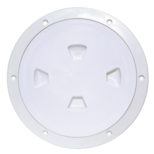 DP80-W Smooth Center Screw - Out Deck Plate- White