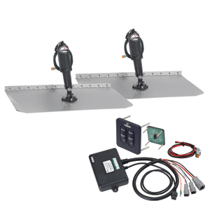 Picture of Lenco Marine 15105-102 12 x 12 Standard Trim Tab Kit with 12V Standard Tactile Switch