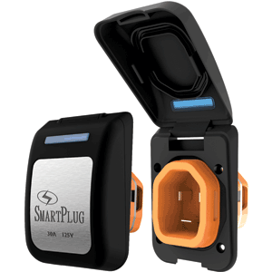 Smartplug Systems LLC 30 Amp Non-Metallic Inlet with Black Cover Assembly | Camping World
