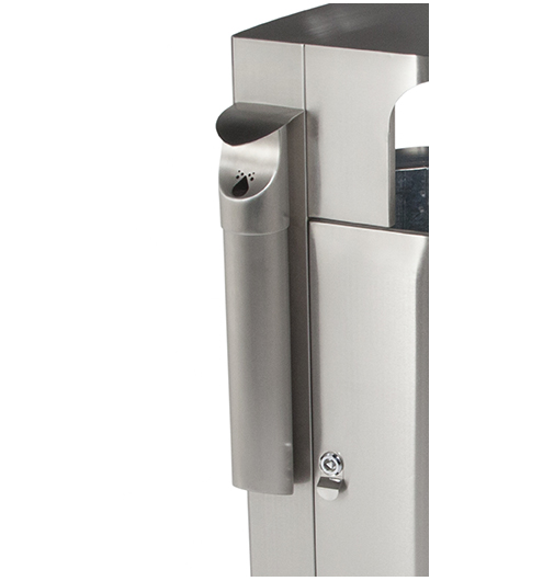 Commercial Zone Leafview Wall Mounted Ashtray- Stainless Steel