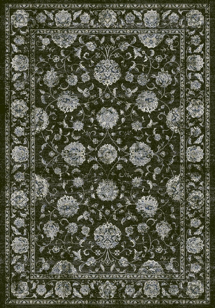 Picture of DynamicRugs AN1014571263636 57126 Ancient Garden Collection 9.2 x 12.10 in. Traditional Rectangle Rug- Charcoal & Silver