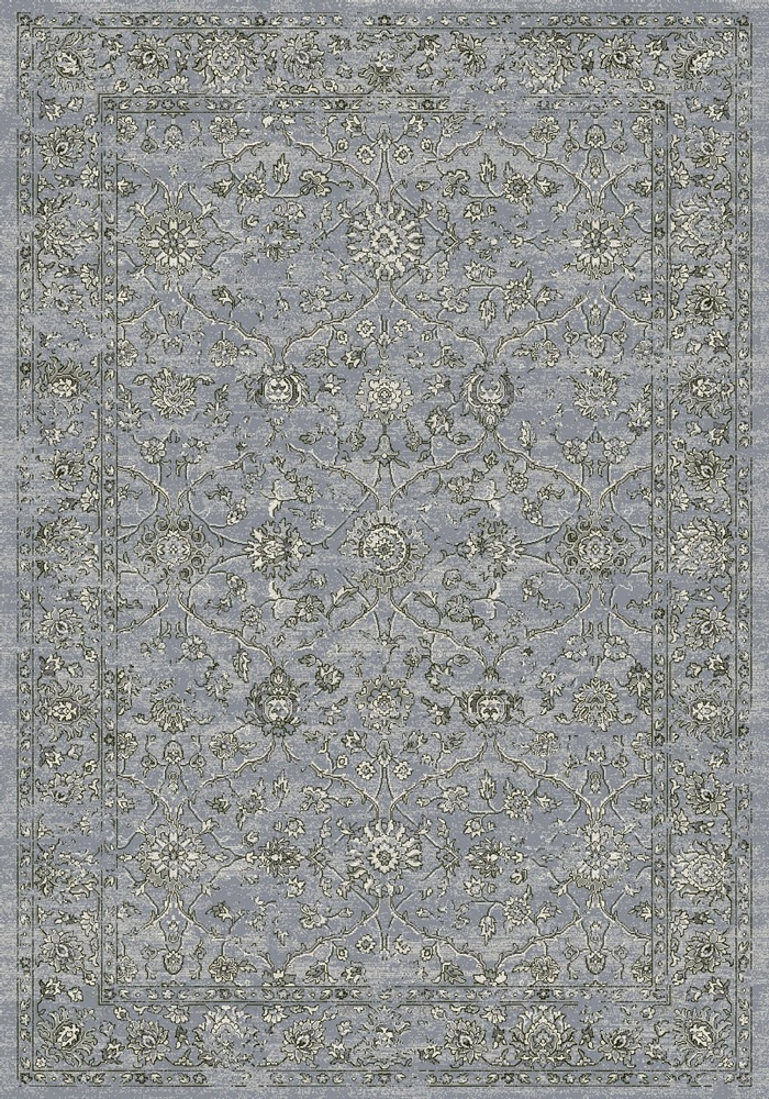 Picture of DynamicRugs AN1014571364646 57136 Ancient Garden Collection 9.2 x 12.10 in. Traditional Rectangle Rug- Steel Blue & Cream