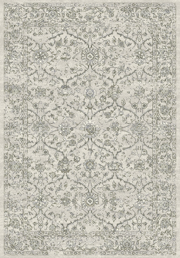 Picture of DynamicRugs AN1014571369696 57136 Ancient Garden Collection 9.2 x 12.10 in. Traditional Rectangle Rug- Silver & Grey
