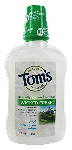Toms Of Maine 0264606 Cool Mountain Mint Mouthwash, 16 oz