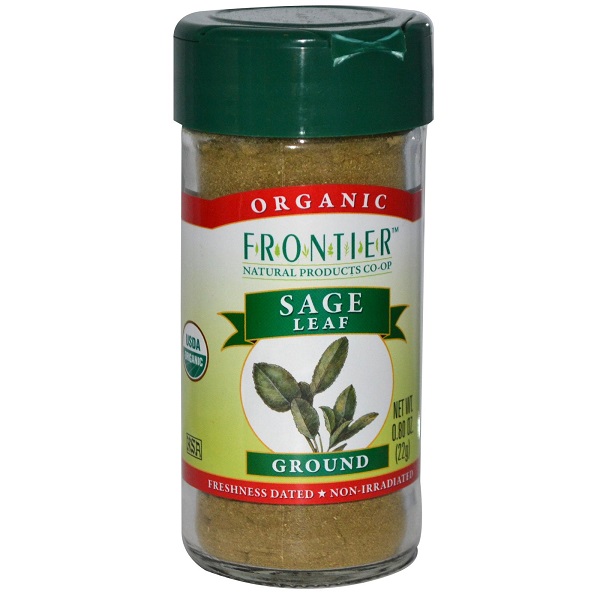 Picture of Frontier Natural Products BCA28474 Og2 Fh Sage Leaf Ground&#44; 1 x 0.8 oz