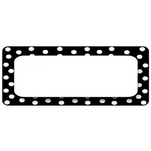 Picture of Ashley Productions ASH10080 Die Cut Magnets Black with White Dots