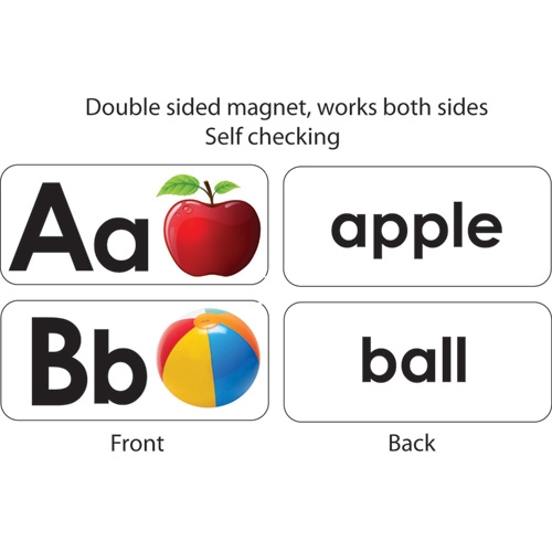 Picture of Ashley Productions ASH40006 Abc Picture Words Double Sided Magnets