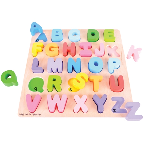 Picture of Bigjigs Toys BJTBB055 Chunky Alphabet Puzzle Uppercase