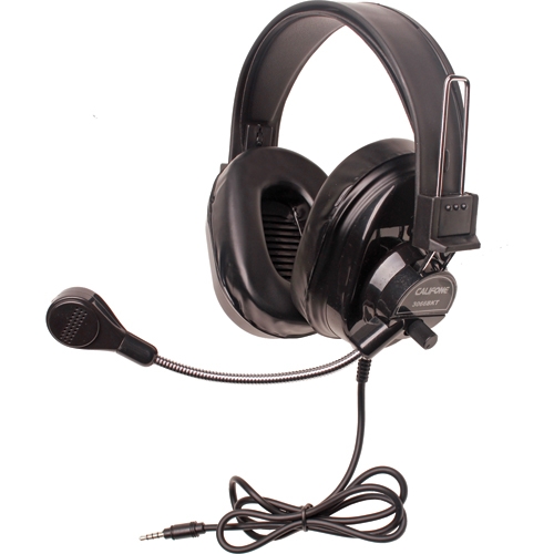 Picture of Califone International CAF3066BKT Deluxe Stereo Headset with To Go Plug