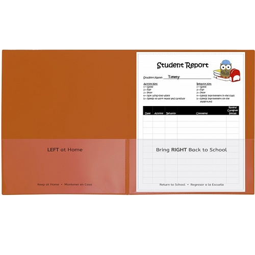 Picture of C-Line Products CLI32002 25CT Classroom Connector Folders- Orange