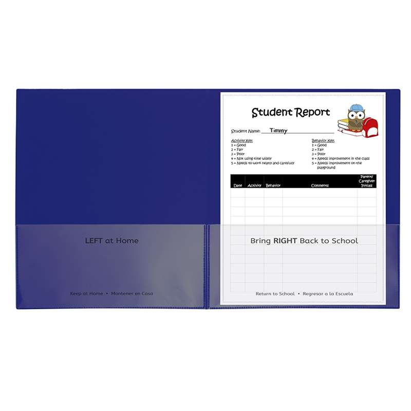 Picture of C-Line Products CLI32005 25CT Classroom Connector Folders- Blue