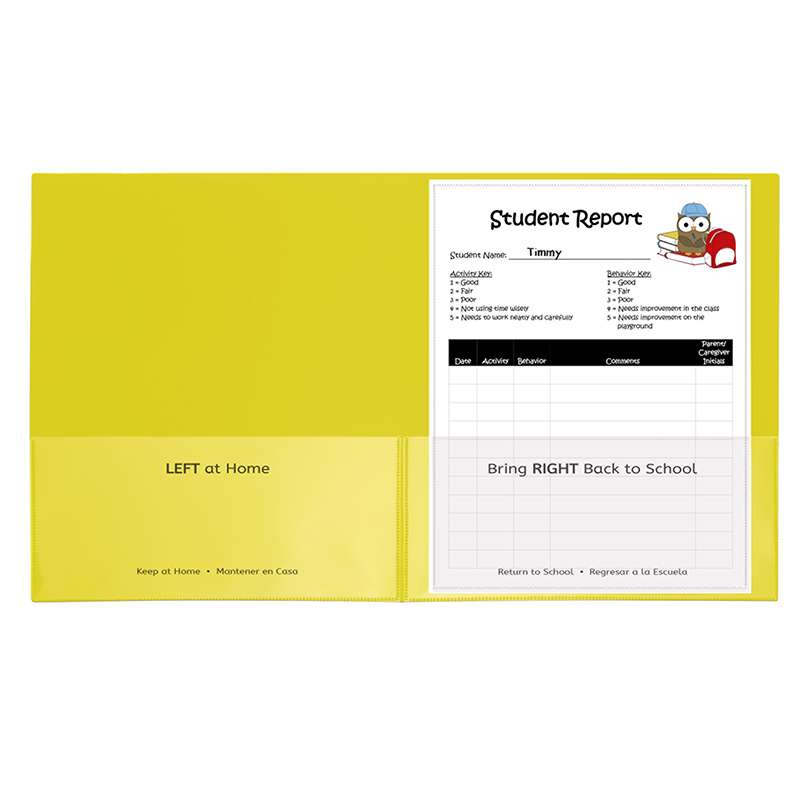 Picture of C-Line Products CLI32006 25CT Classroom Connector Folders- Yellow