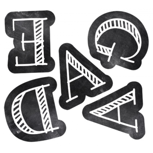 Picture of Creative Teaching Press CTP0279 Designer Letters Chalk It Up- 4 in.