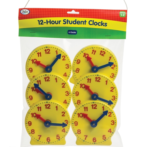 Picture of Didax DD-211550 5 in. Student Clocks&#44; Set of 6
