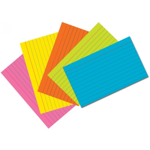 Picture of Pacon PAC1721 Super Bright Index Unruled Cards- 4 x 6