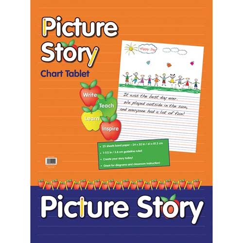 Picture of Pacon PACMMK07430 Chart Tablet 24 x 32 1.5 in. Ruled Picture Story