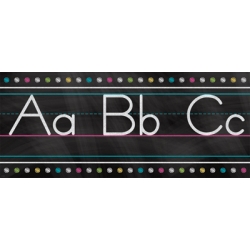 Picture of Teacher Created Resources TCR5621 Chalkboard Brights Alphabet Line