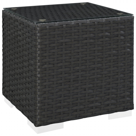 Sojourn Outdoor Patio Side Table- Chocolate