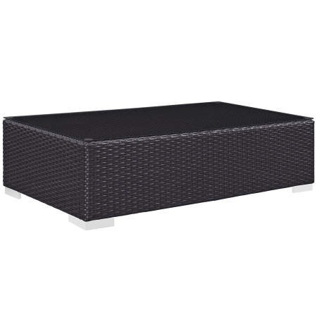 EEI-1908-EXP Convene Outdoor Patio Coffee Table- Espresso